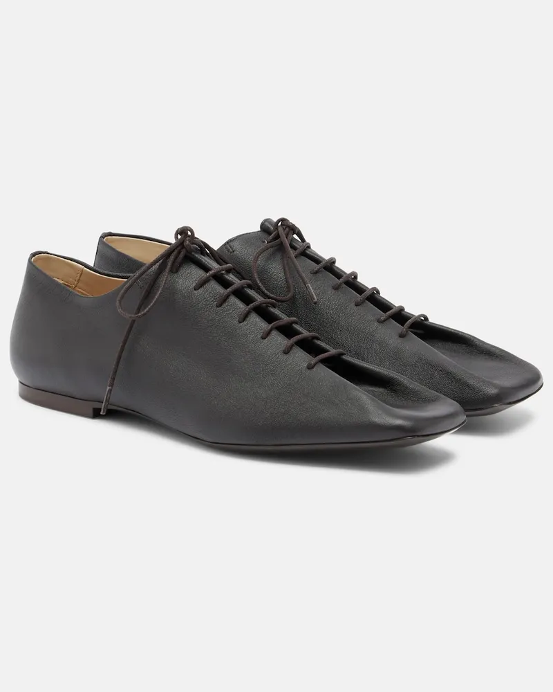 Christophe Lemaire Schnürschuhe Souris aus Leder Braun