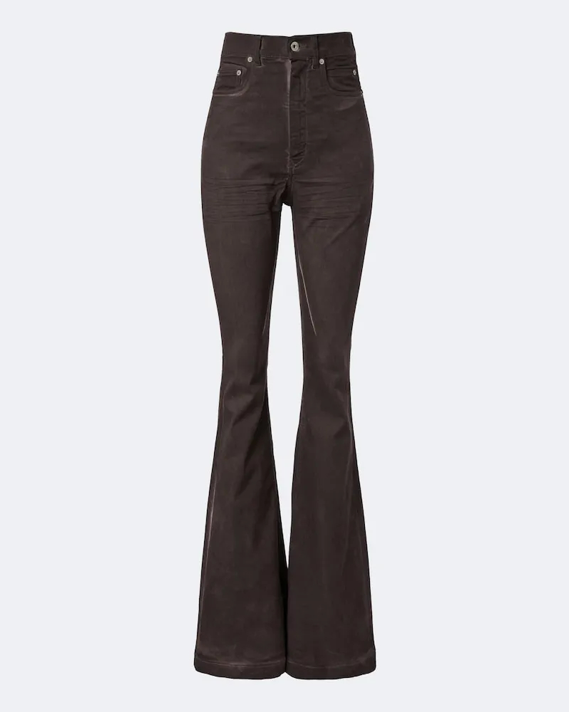 Rick Owens DRKSHDW Bootcut Jeans Bollan Braun