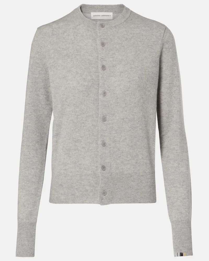 extreme cashmere Cardigan Little 2 aus Kaschmir Grau