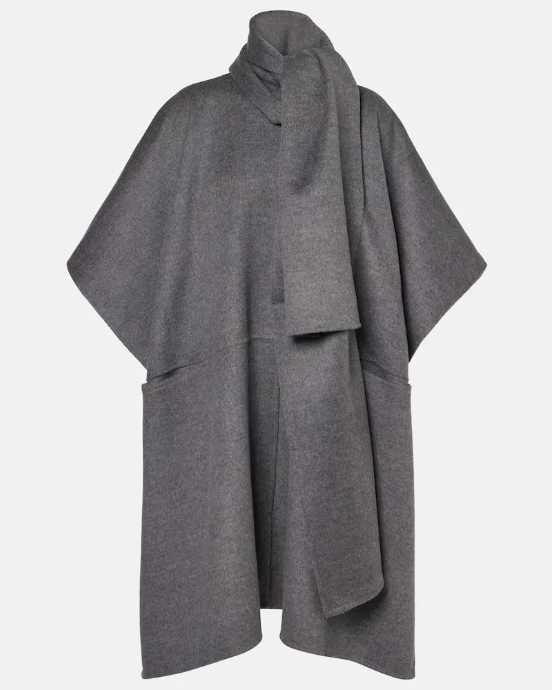 Totême Mantel aus Wolle Grau