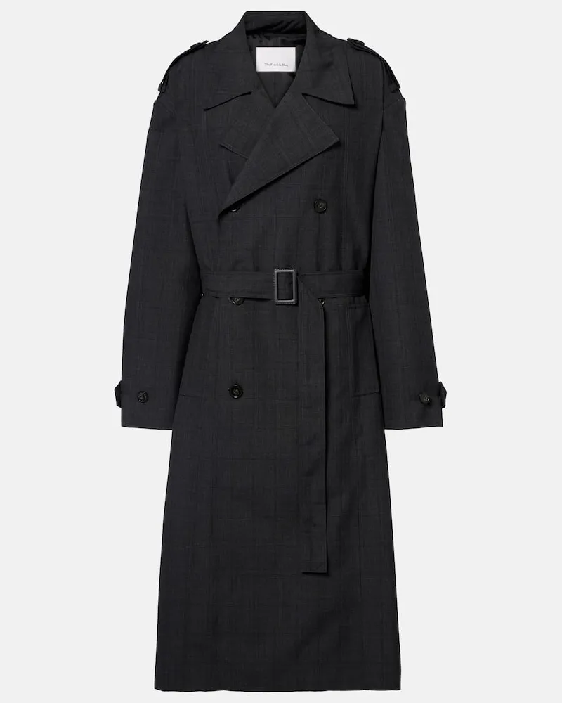 FRANKIE Shop Trenchcoat Bleecker Grau