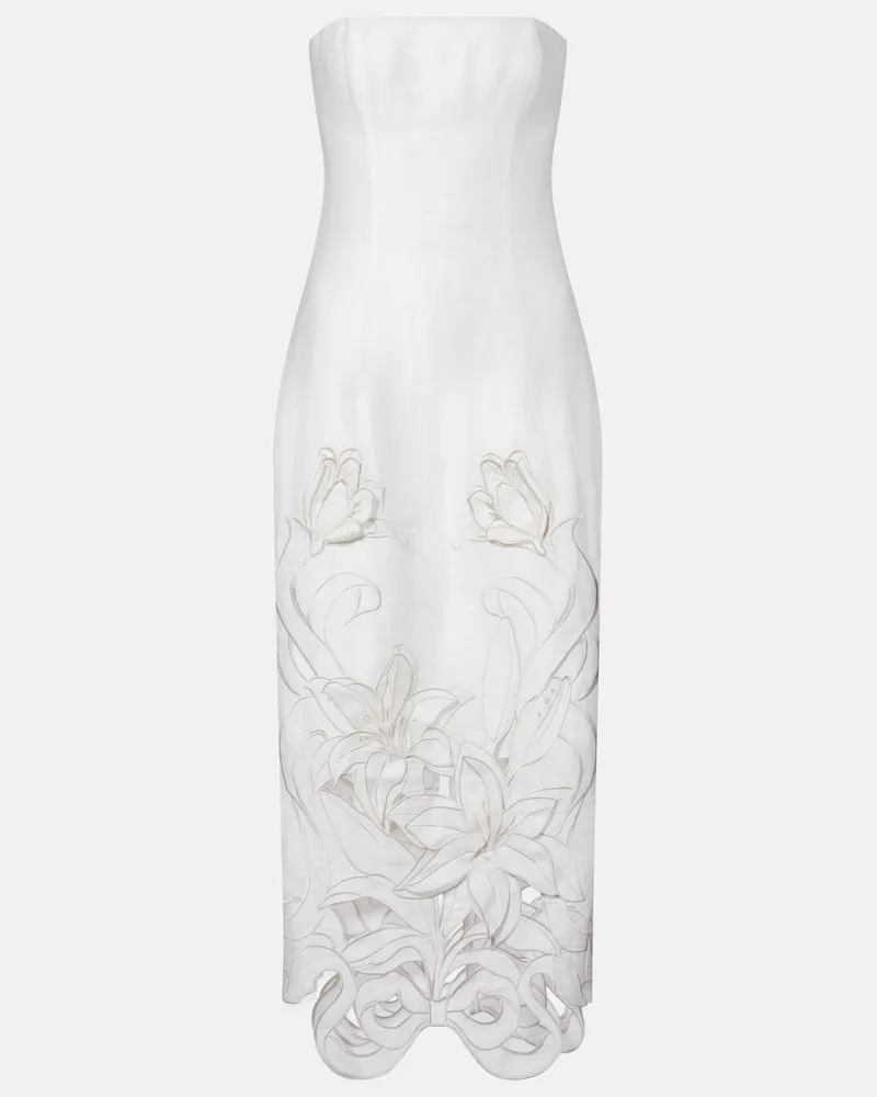 LEO LIN Bustier-Robe Rayna Weiß