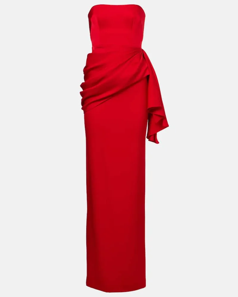 Alex Perry Robe aus Satin Rot
