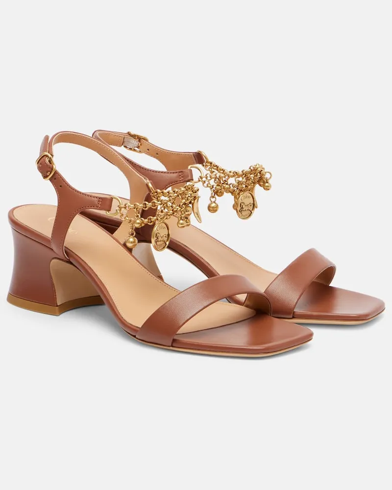 Chloé Chloé Sandalen Chloé Charms 55 aus Leder Braun