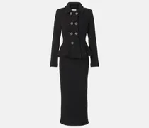 Verziertes Midikleid mit Pailletten