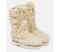 Schnürstiefel aus Lammfell