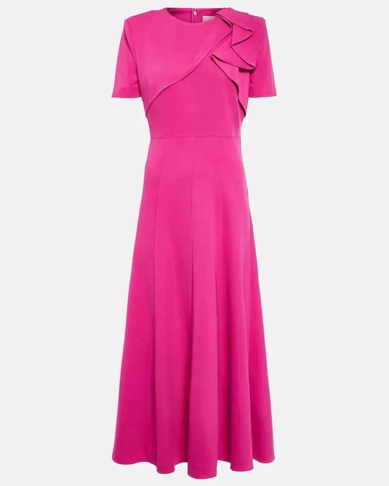 Roland Mouret Midikleid Rosa
