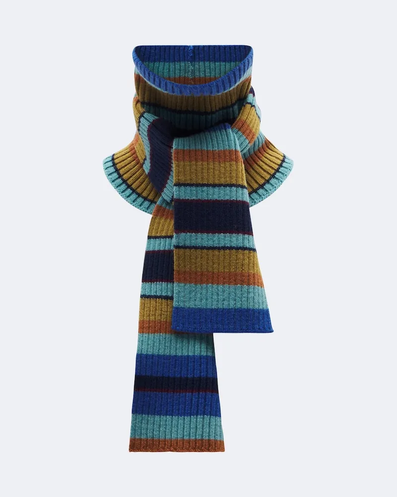 Dries van Noten Schal aus Wolle Multicolor