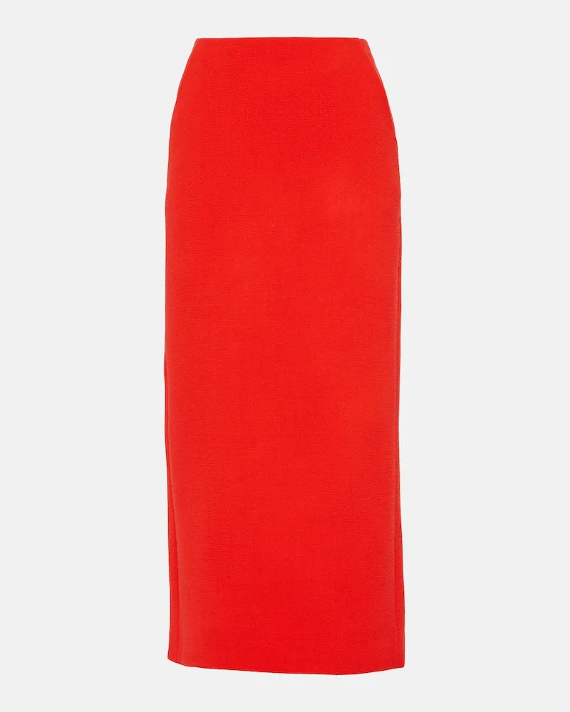David Koma Midirock aus Crêpe Rot
