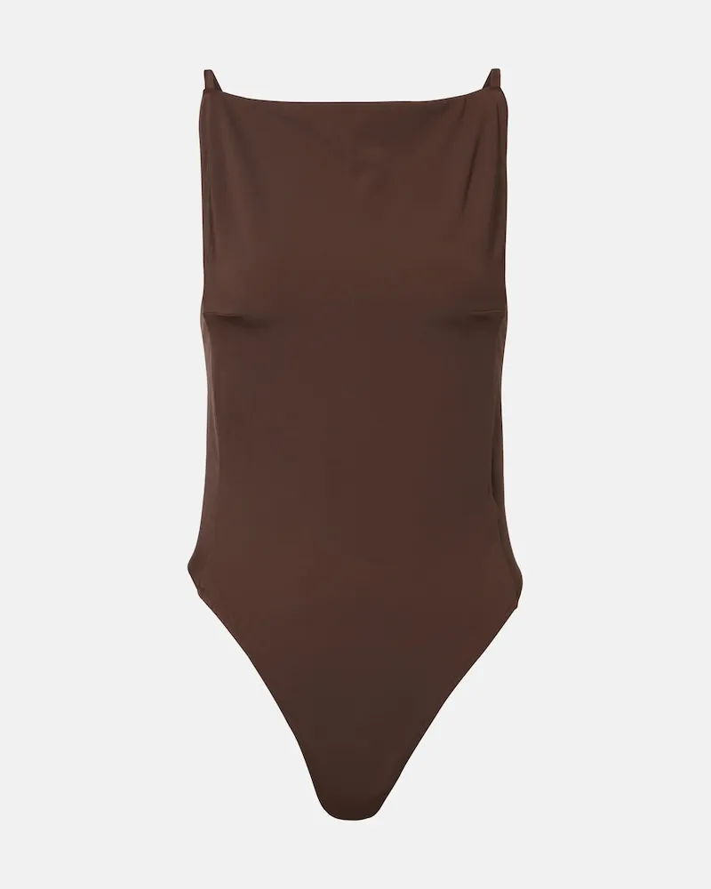 Jacquemus Badeanzug Sole Braun