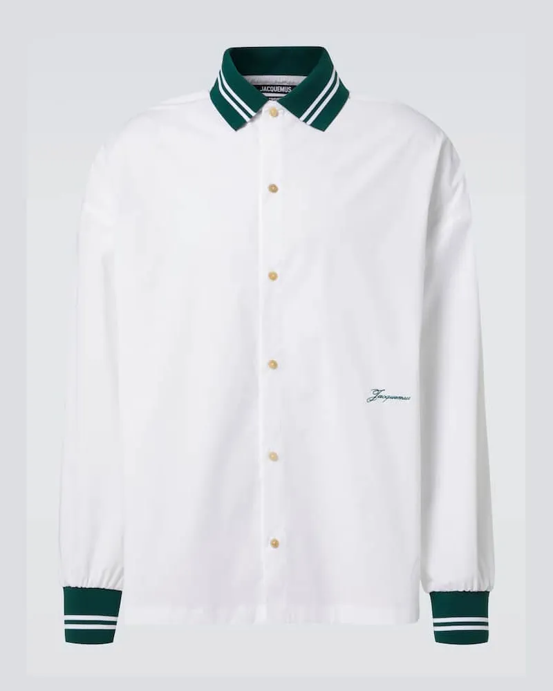 Jacquemus Hemd aus Jersey Weiß