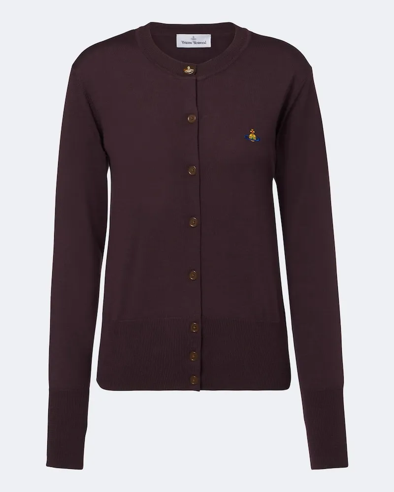Vivienne Westwood Cardigan Bea aus Wolle Violett