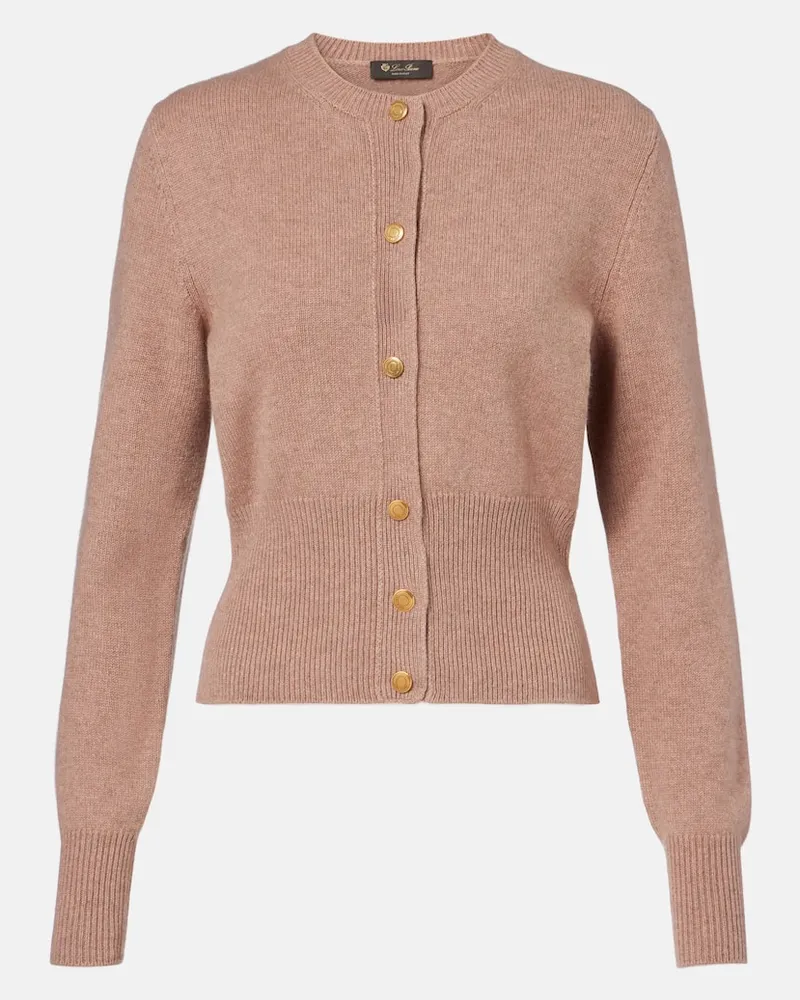 Loro Piana Pullover Rose Island aus Kaschmir und Leinen Beige