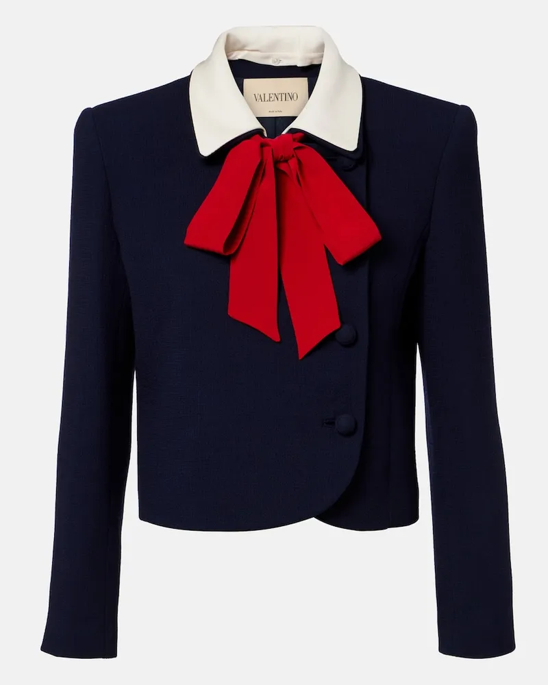 Valentino Garavani Jacke aus Schurwolle Blau
