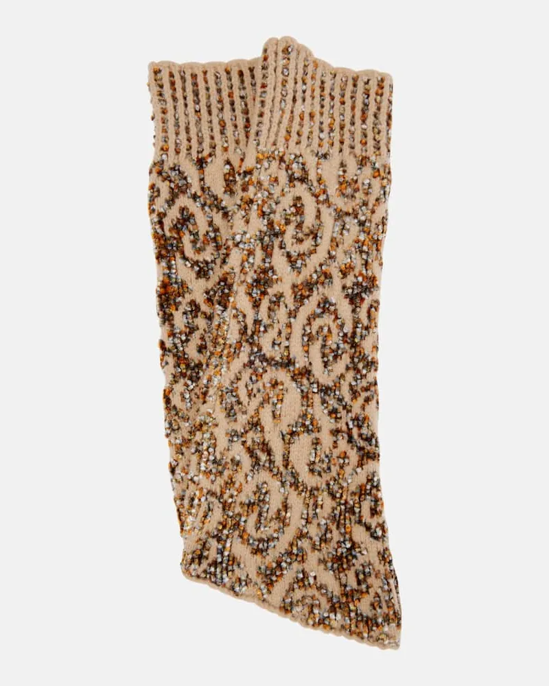 Dries van Noten Armstulpen aus einem Wollgemisch Multicolor