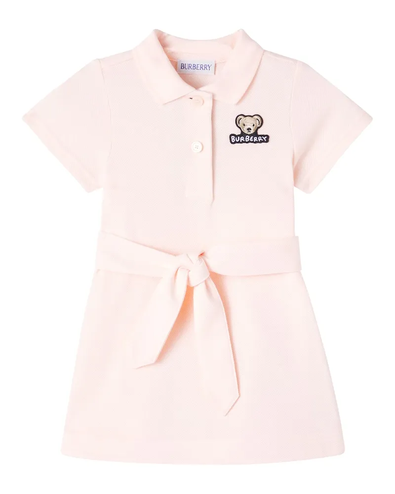 Burberry Baby Polokleid Thomas Bear Pink