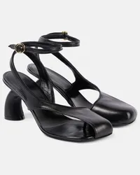 Dries van Noten Sandalen aus Leder Schwarz