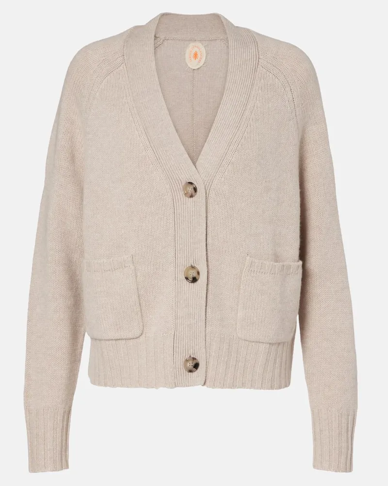 Jardin des Orangers Cardigan aus Wolle und Kaschmir Beige