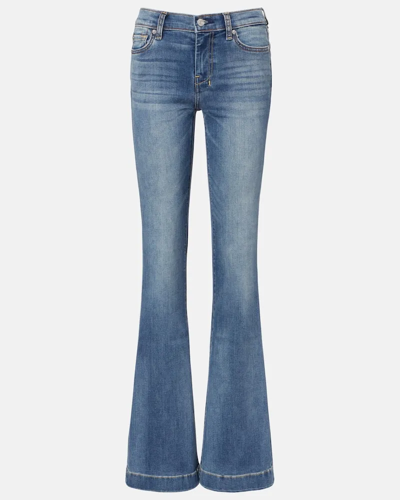 7 for all mankind Mid-Rise Bootcut Jeans Dojo 36 Blau