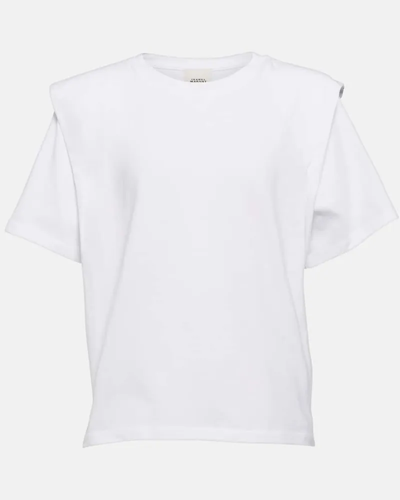 Isabel Marant T-Shirt Zelitos aus Baumwolle Weiß