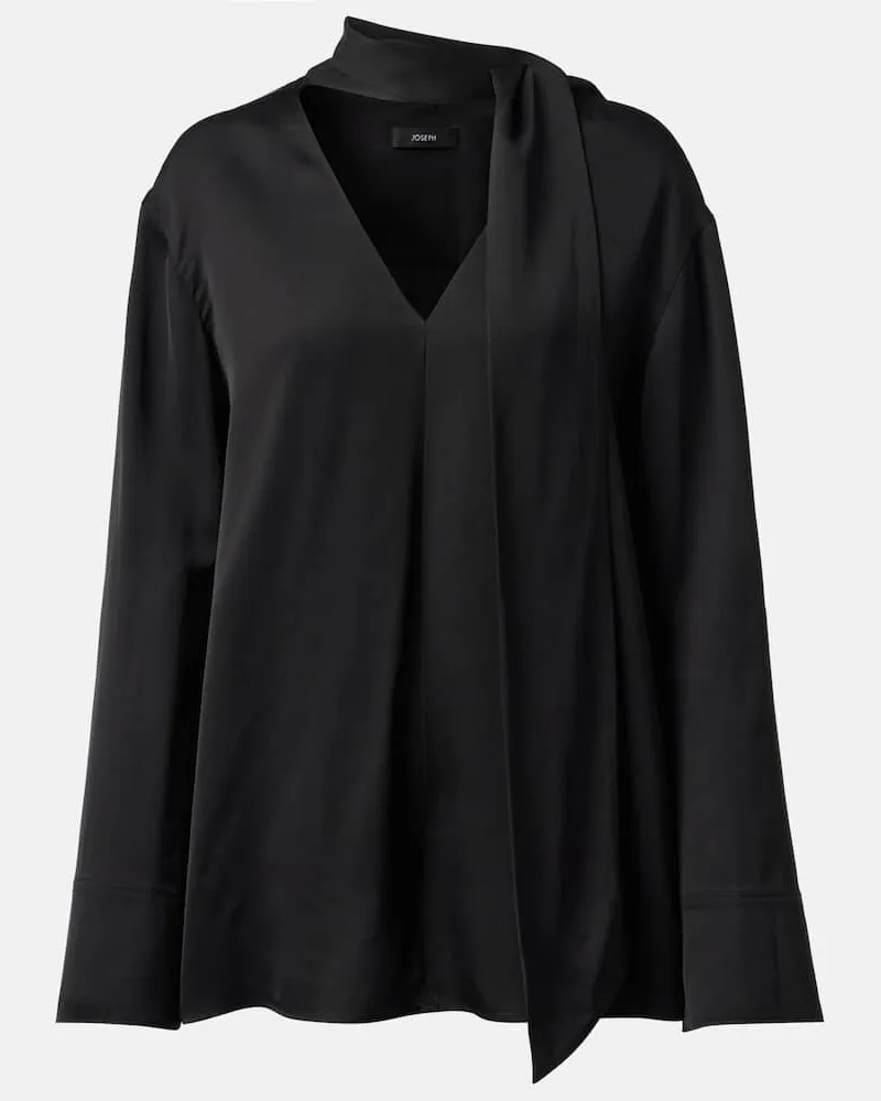 Joseph Top aus Seide Schwarz