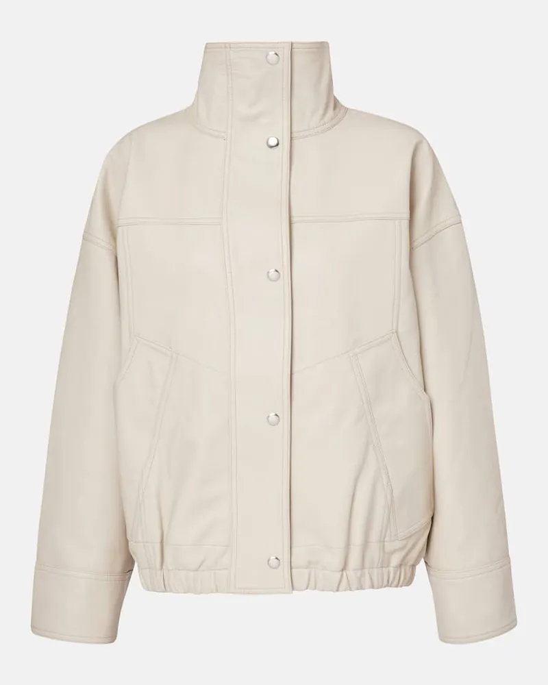 Róhe Róhe Bomberjacke aus Leder Weiß