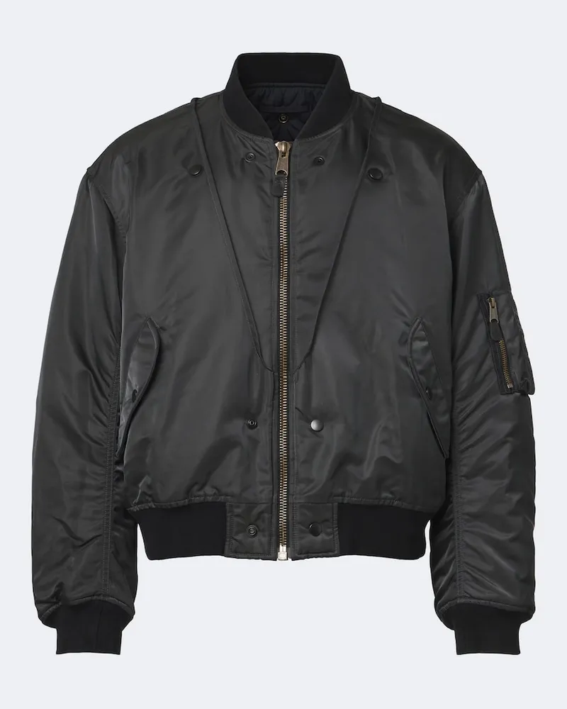 Maison Margiela Wendbare Bomberjacke Grau