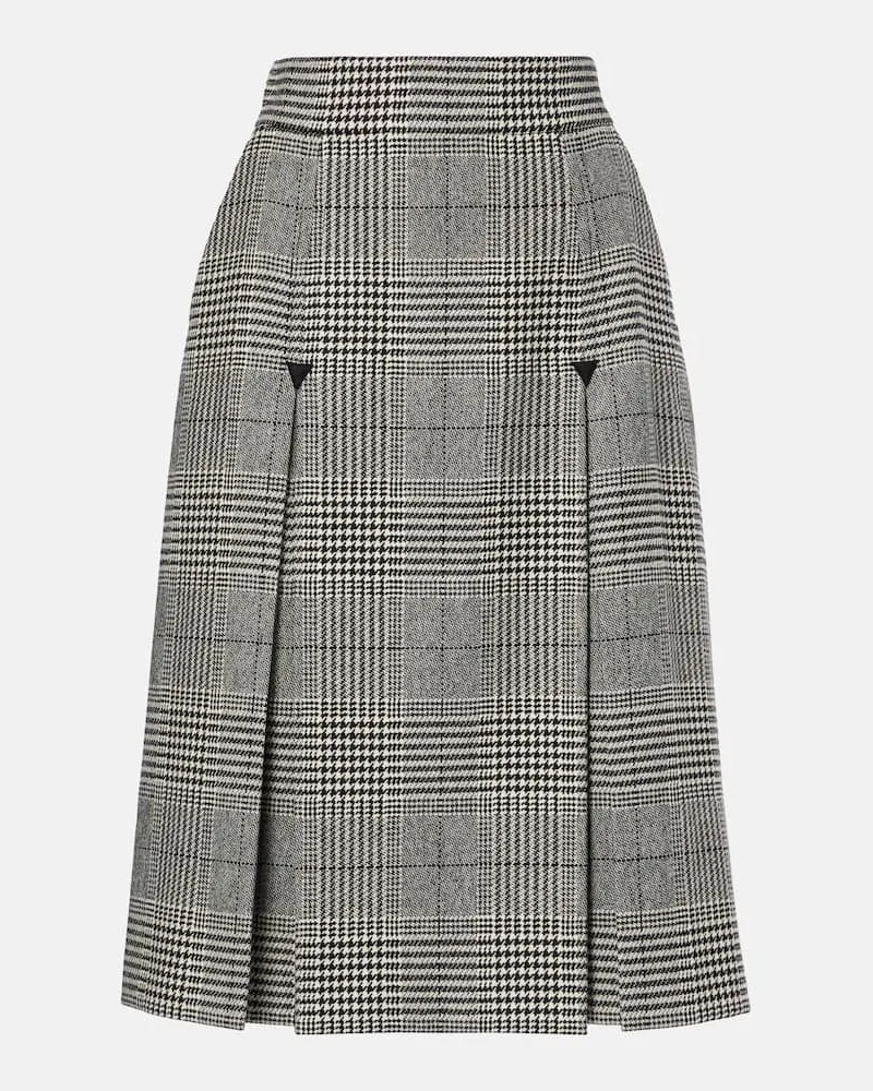 Dolce & Gabbana Midirock aus einem Wollgemisch Schwarz