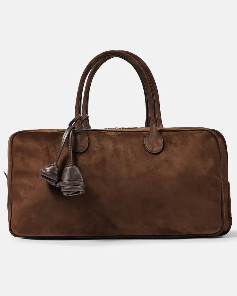 Magda Butrym Weekender Brigitte Large aus Veloursleder Braun