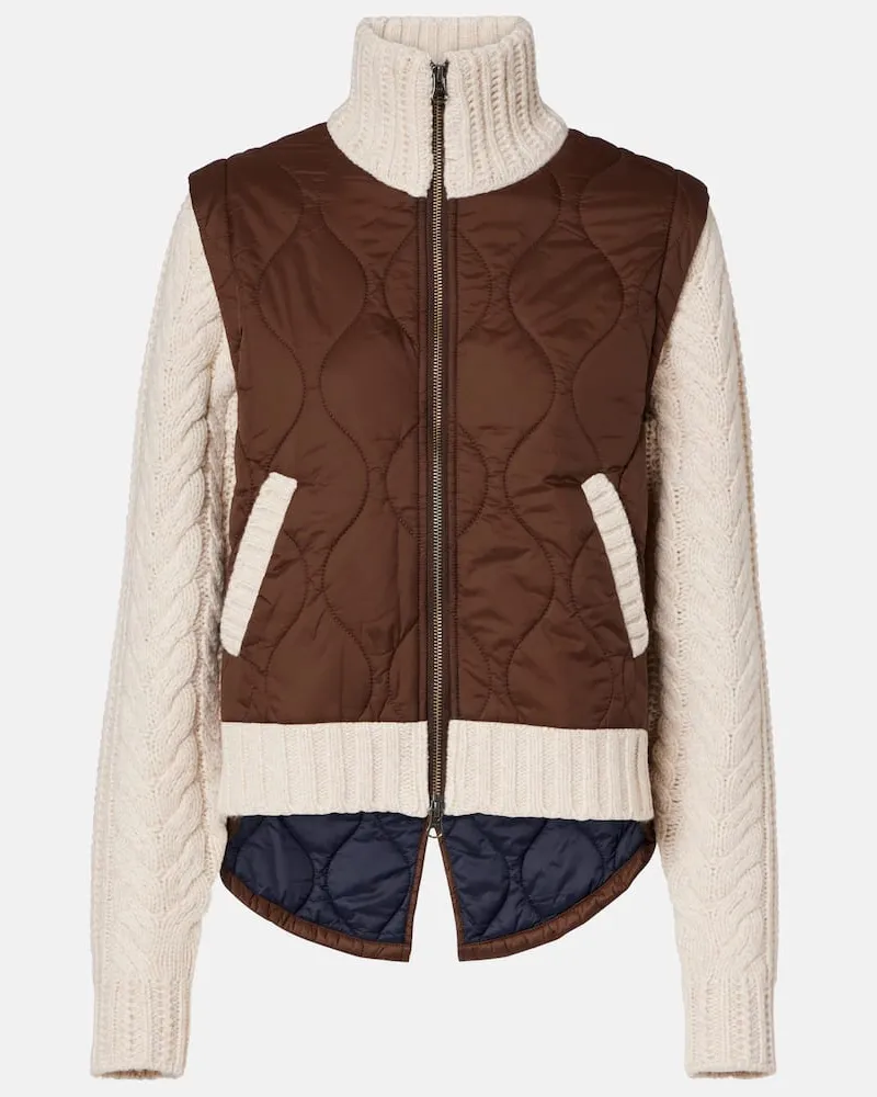 Veronica Beard Steppjacke Patra mit Wolle Braun
