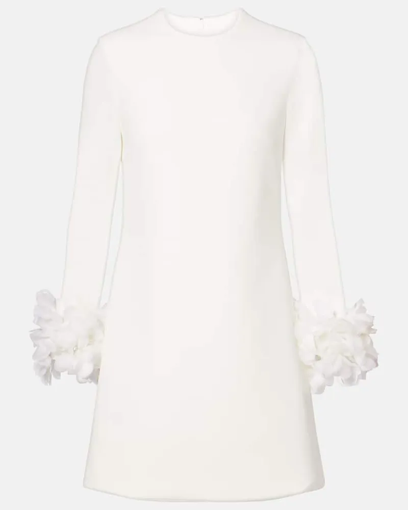 Safiyaa Minikleid aus Crêpe Weiß
