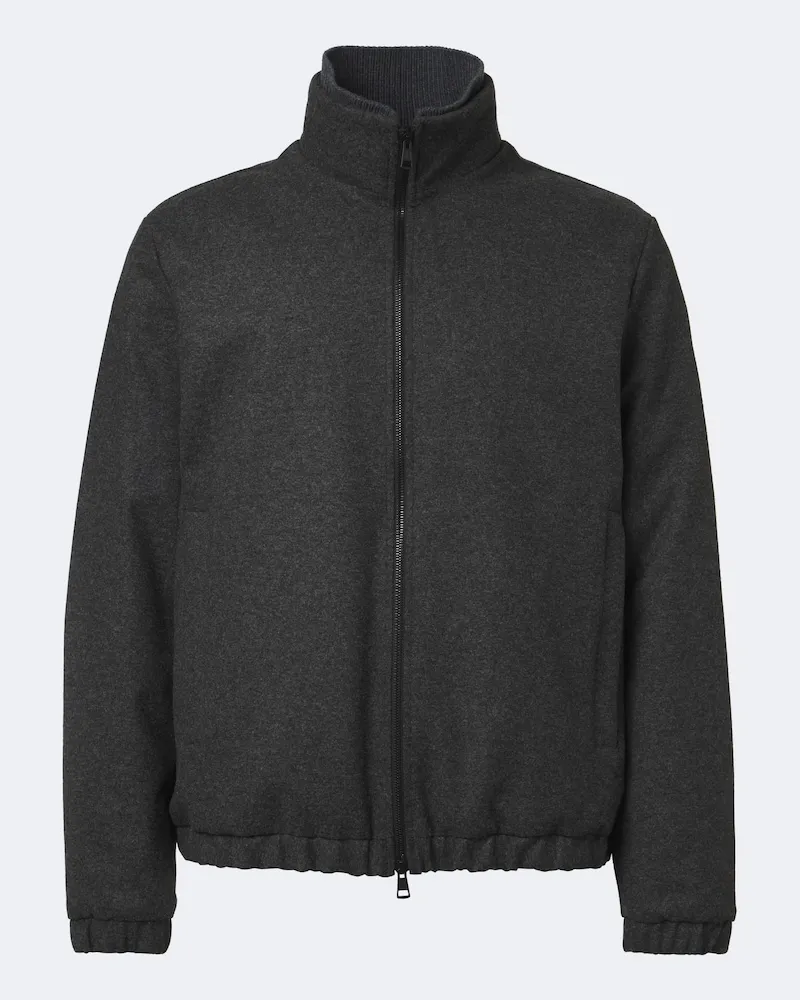 Moncler Daunenjacke Limberl aus Flanell Grau