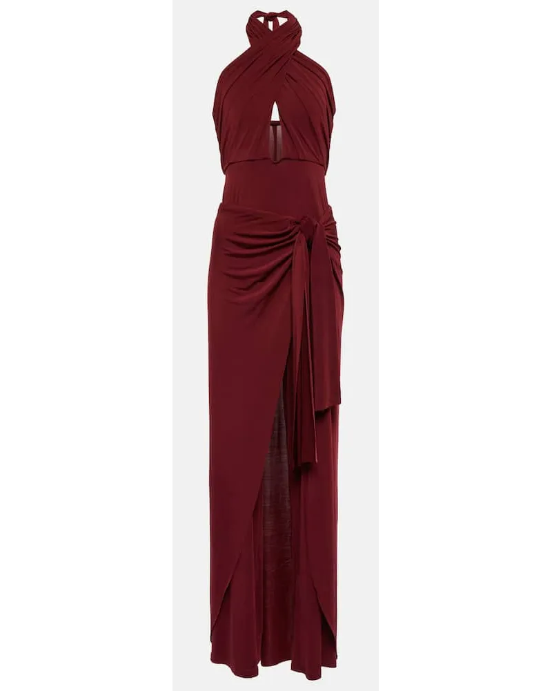 Johanna Ortiz Jumpsuit aus Jersey Rot