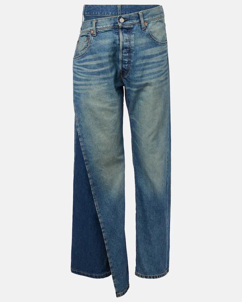 Junya Watanabe Straight Jeans Blau