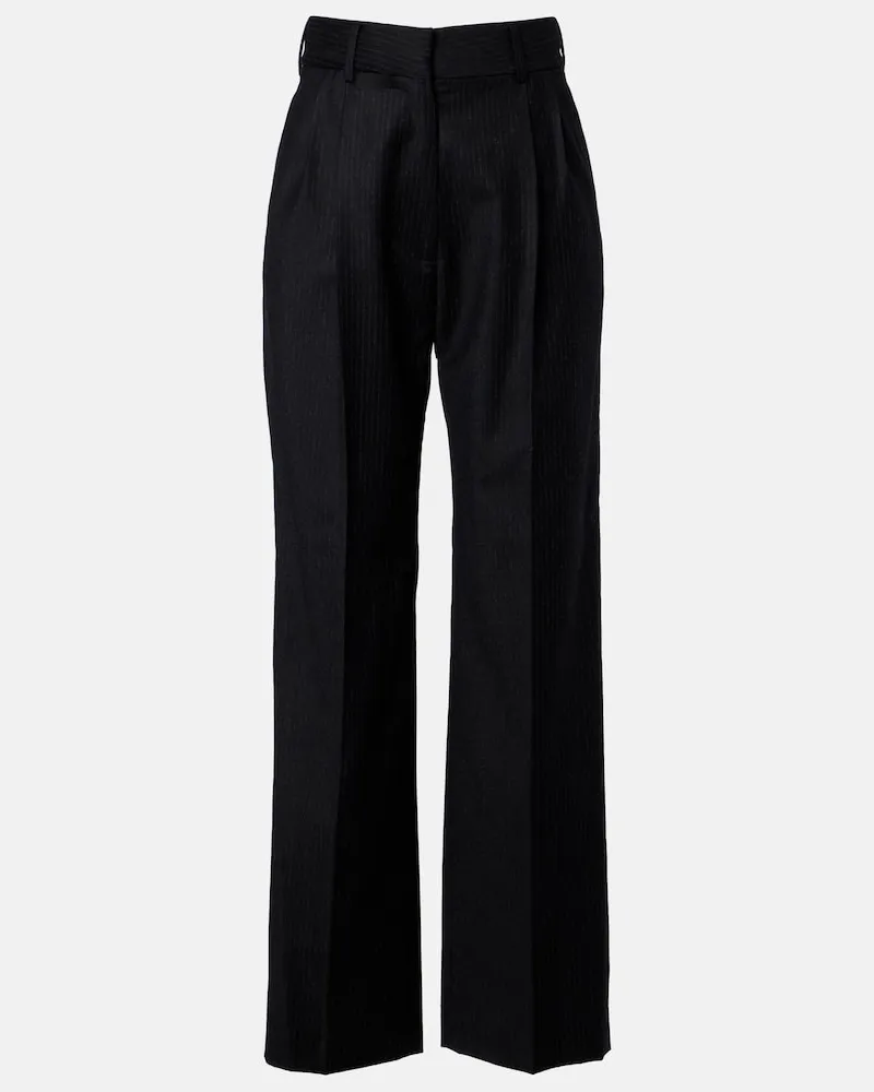 Blazé Milano Blazé Milano Gerade Hose Fox aus Wolle Schwarz