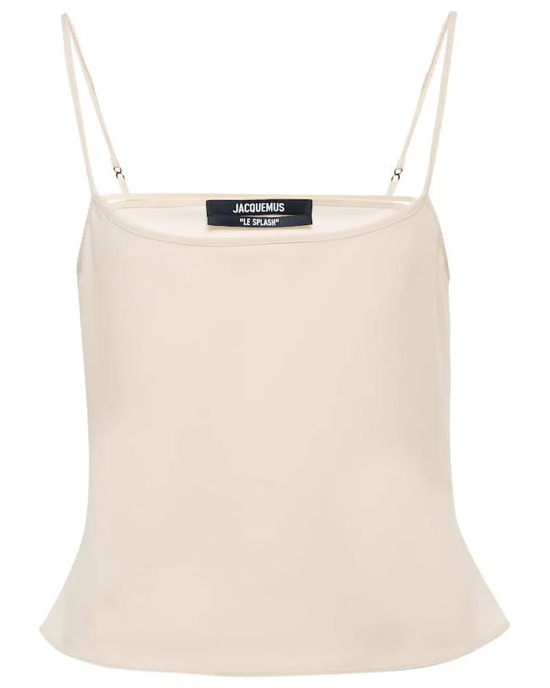 Jacquemus Top Le Haut Tangelo Weiß