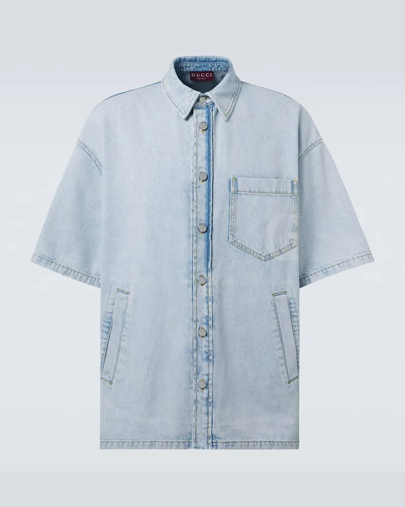 Gucci Jeanshemd Blau