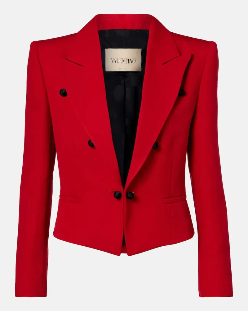 Valentino Garavani Blazer aus Schurwolle Rot