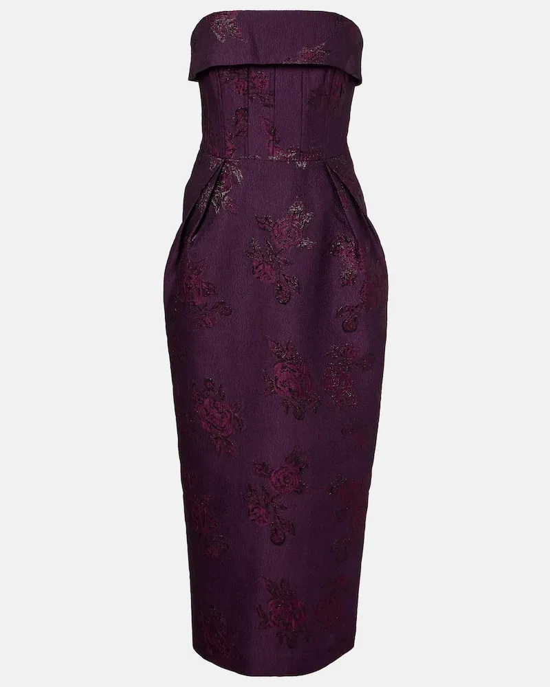 Rebecca Vallance Cocktailkleid Afina aus Brokat Violett