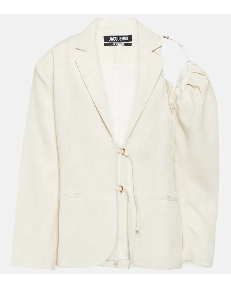 Jacquemus Blazer La Veste Galliga Weiss