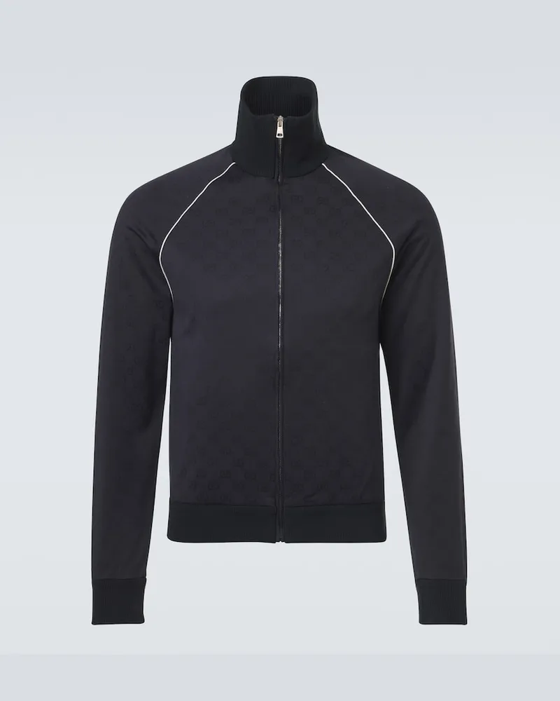 Gucci Trainingsjacke GG Jacquard Blau