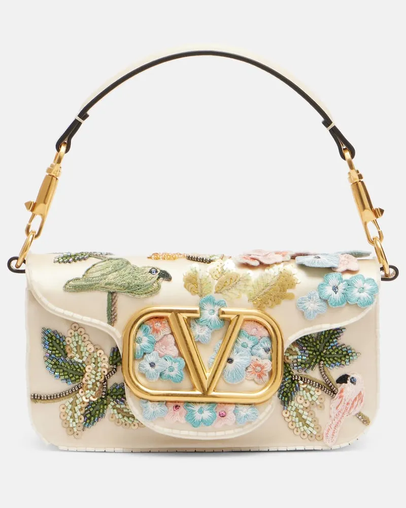 Valentino Garavani Verzierte Schultertasche Locò Small Multicolor