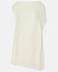 The Row Top Aria aus Seiden-Crepe Weiss