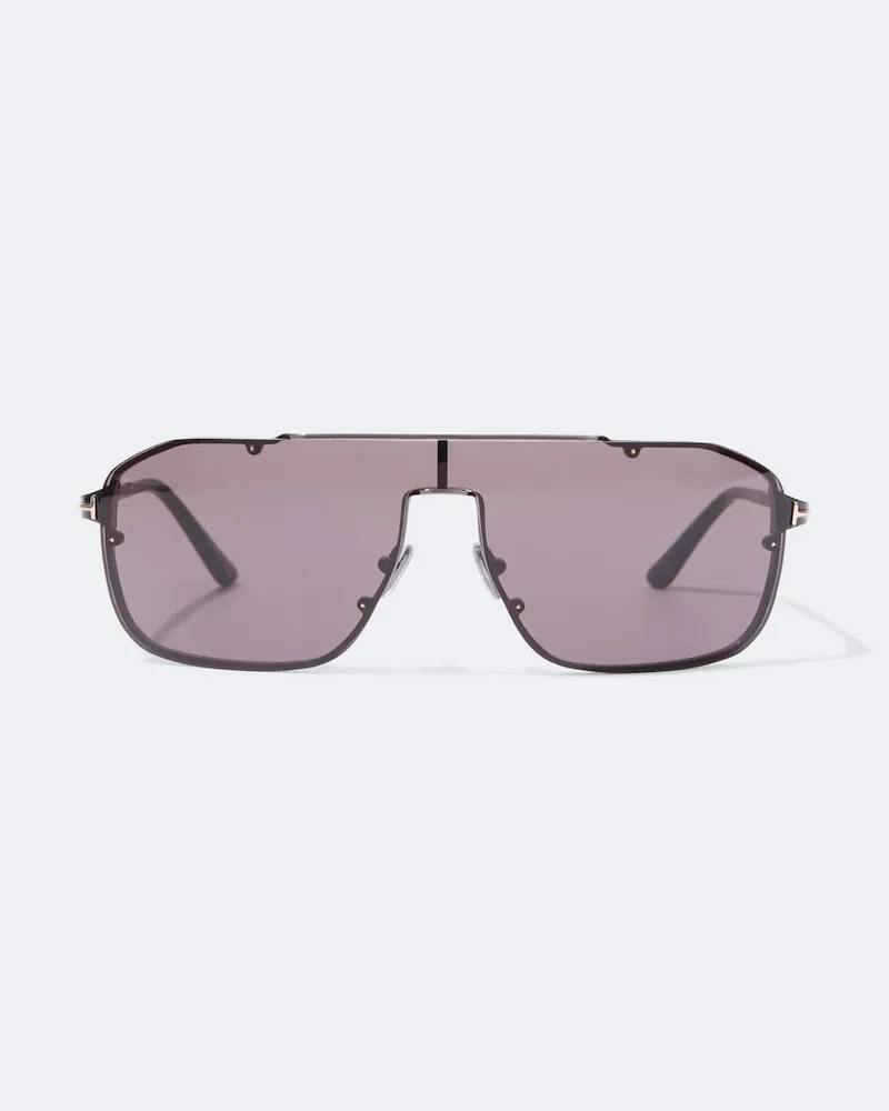 Tom Ford Aviator-Sonnenbrille Rock-02 Schwarz