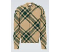 Cardigan Burberry Check aus einem Wollgemisch