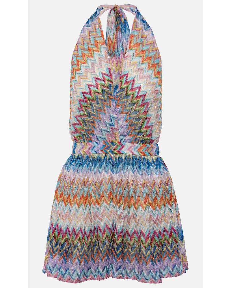 Missoni Playsuit aus Haekelstrick Multicolor