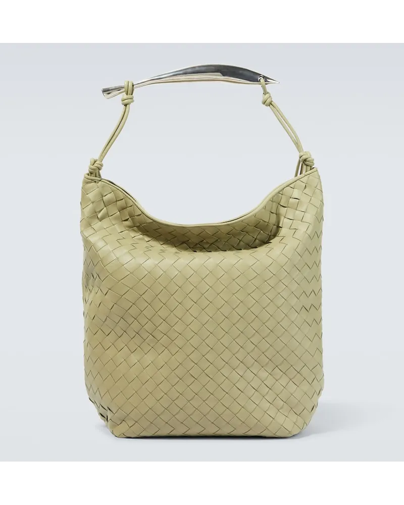 Bottega Veneta Tote Sardine aus Leder Nude