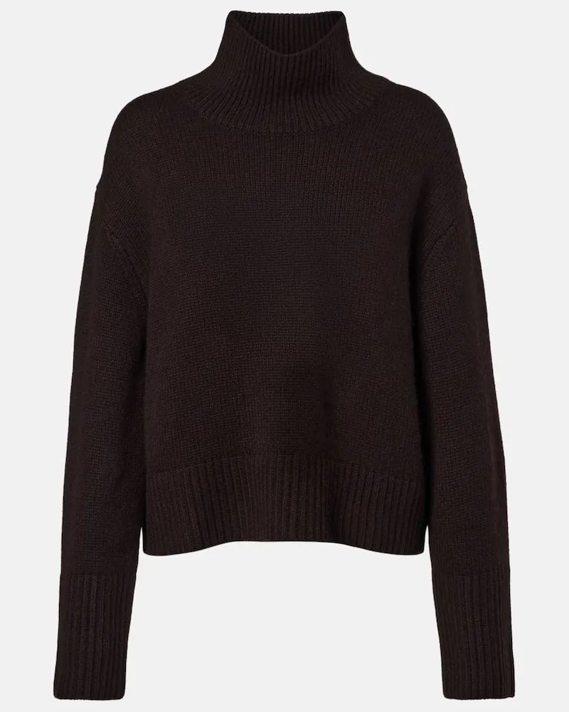 Lisa Yang Rollkragenpullover Fleur aus Kaschmir Braun