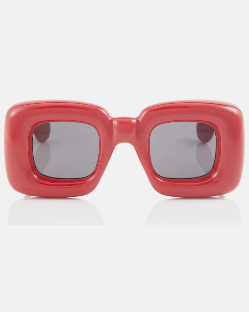 Loewe Eckige Sonnenbrille Inflated Rot