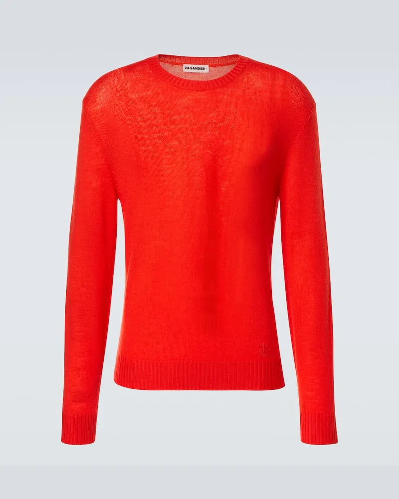 Jil Sander Pullover aus Wolle Rot